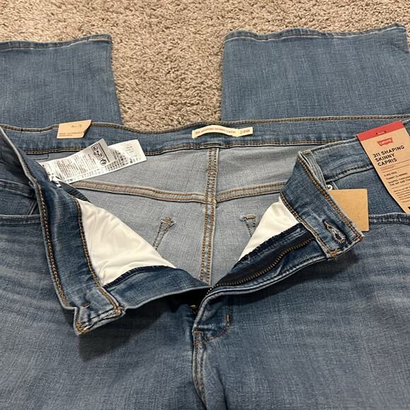 NWT Levi’s Jeans 311 Shaping Skinny Capris Womens Blue Stretch Mid Rise 24W NEW - Picture 10 of 16